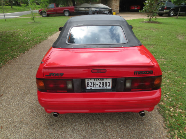 1991 Red Mazda RX-7 Convertible