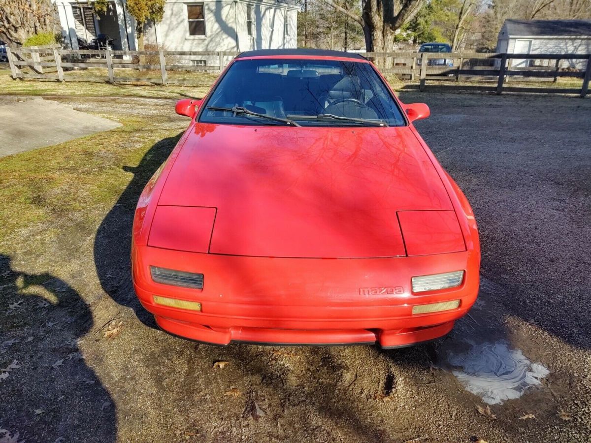 1991 Red Mazda RX-7 Convertible