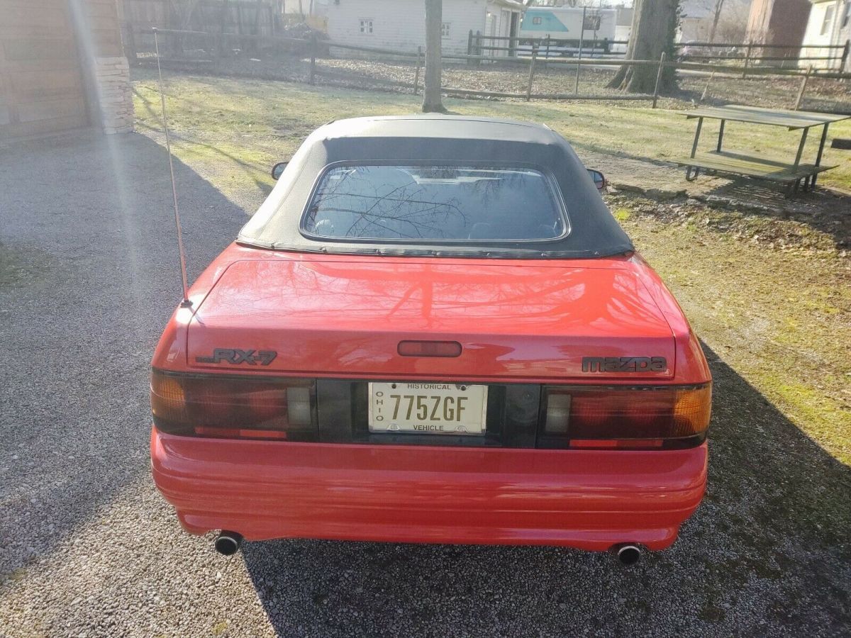 1991 Red Mazda RX-7 Convertible