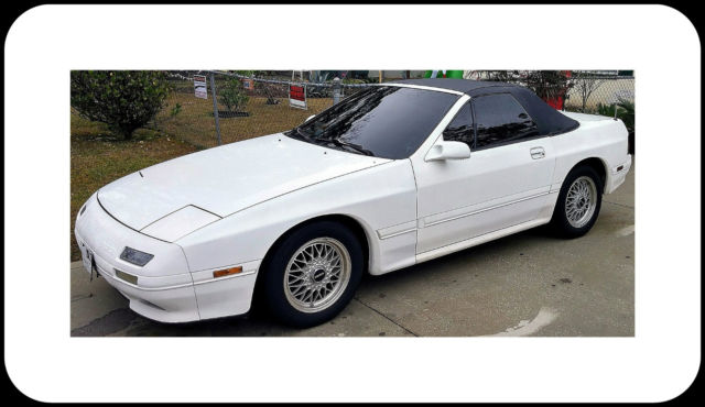 1991 White Mazda RX-7 Convertible