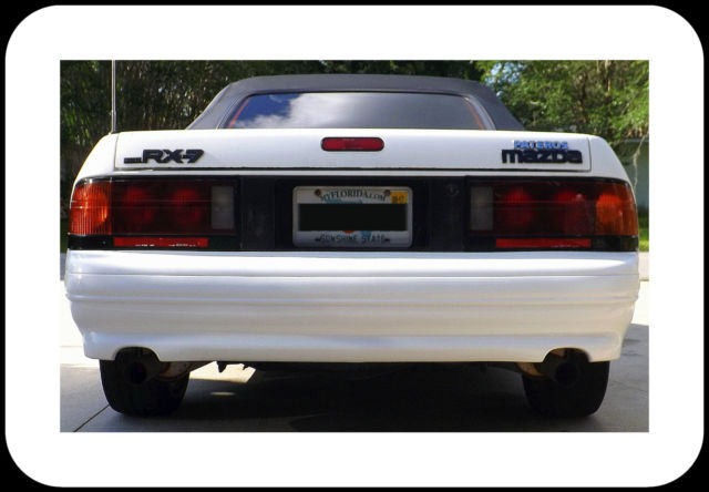 1991 White Mazda RX-7 Convertible