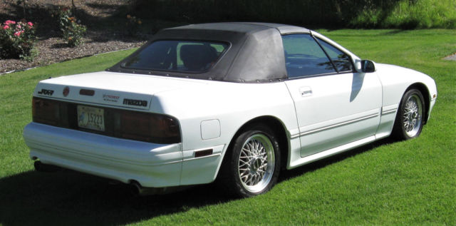 1991 white Mazda RX-7 Convertible