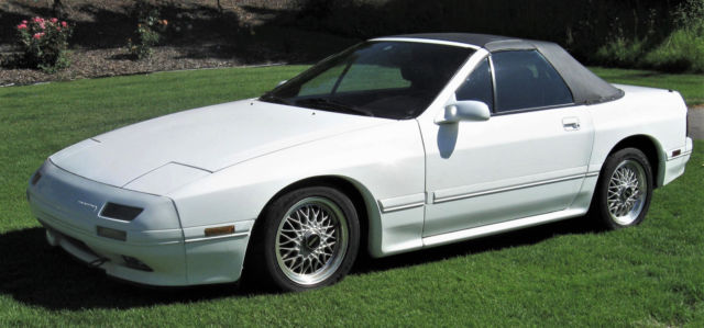 1991 white Mazda RX-7 Convertible