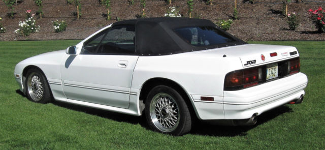 1991 white Mazda RX-7 Convertible