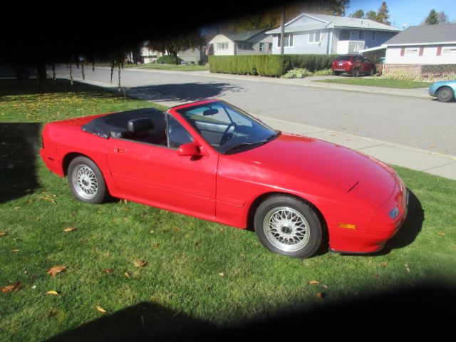 1991 Red Mazda RX-7 Convertible