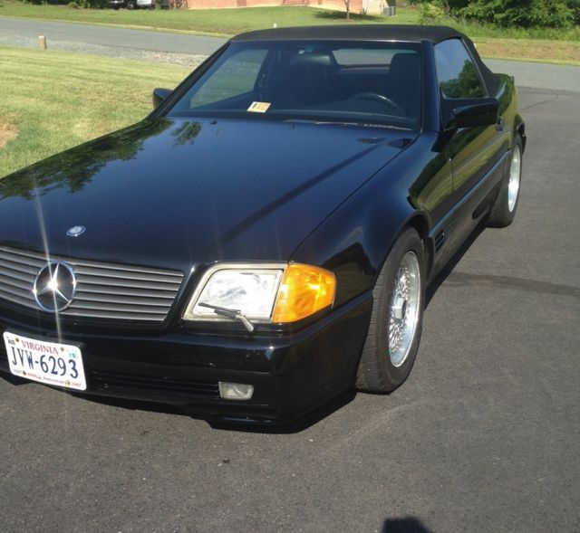 1991 Black Mercedes-Benz 500-Series Coupe