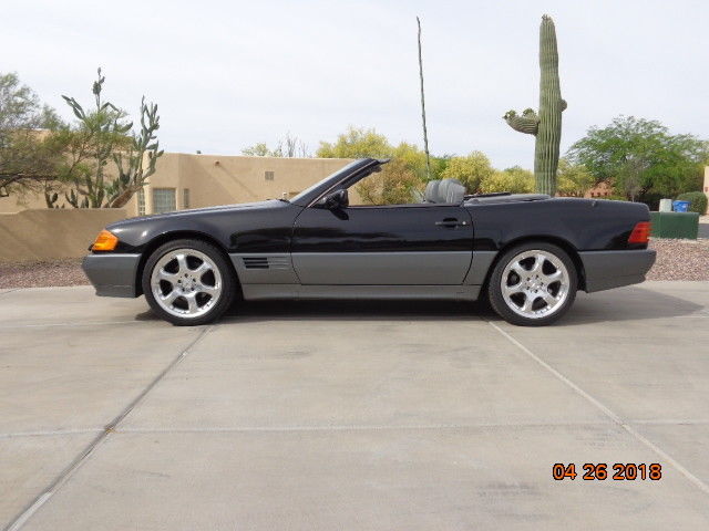 1991 Black Mercedes-Benz SL-Class Convertible