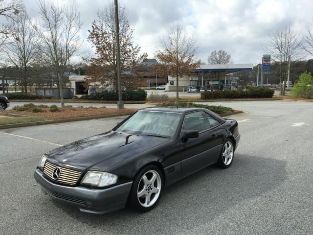 1991 Black Mercedes-Benz SL-Class Convertible