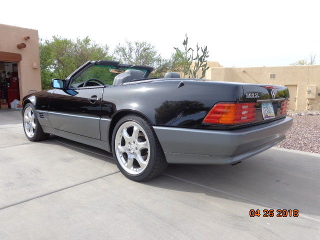 1991 Black Mercedes-Benz SL-Class Convertible