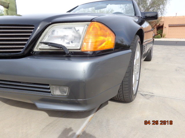 1991 Black Mercedes-Benz SL-Class Convertible