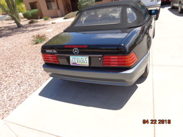1991 Black Mercedes-Benz SL-Class Convertible