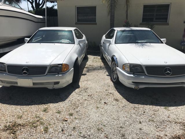 1991 WHITE Mercedes-Benz SL-Class