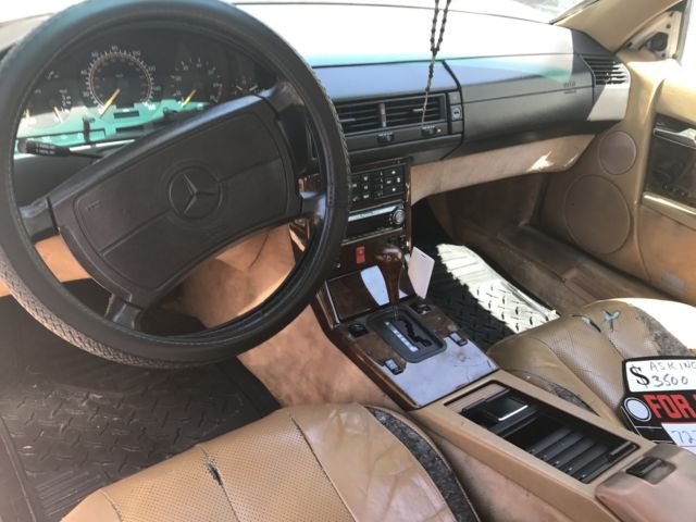 1991 WHITE Mercedes-Benz SL-Class