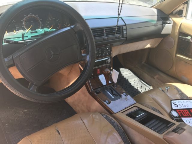 1991 WHITE Mercedes-Benz SL-Class