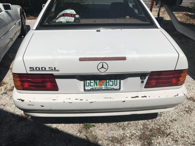 1991 WHITE Mercedes-Benz SL-Class