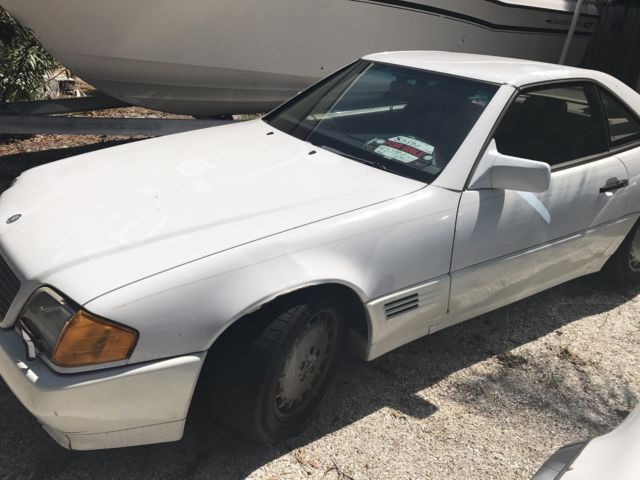 1991 WHITE Mercedes-Benz SL-Class