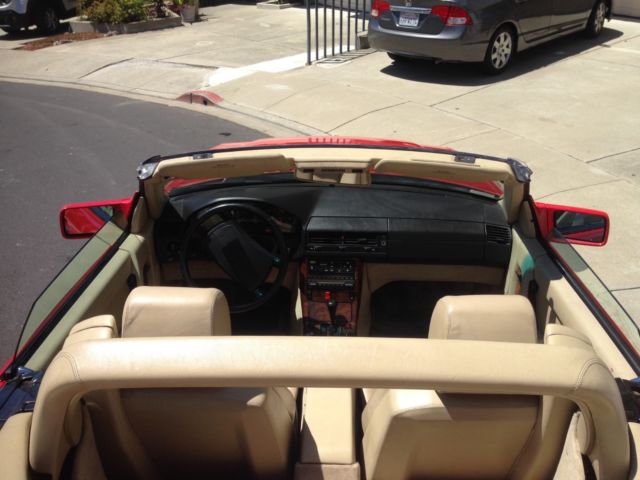 1991 Red Mercedes-Benz SL-Class Convertible