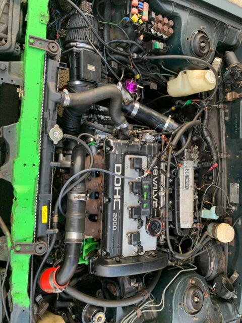 1991 Green Mitsubishi Galant Sedan