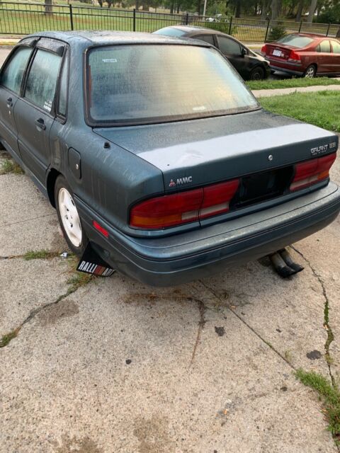 1991 Green Mitsubishi Galant Sedan