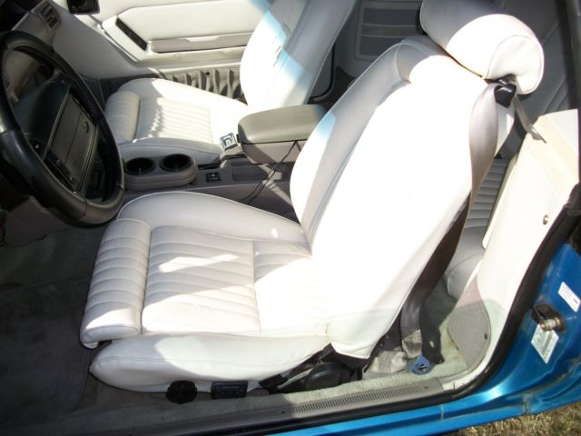 1991 Blue Ford Mustang Convertible