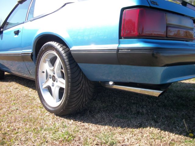 1991 Blue Ford Mustang Convertible