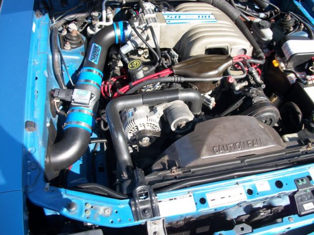1991 Blue Ford Mustang Convertible