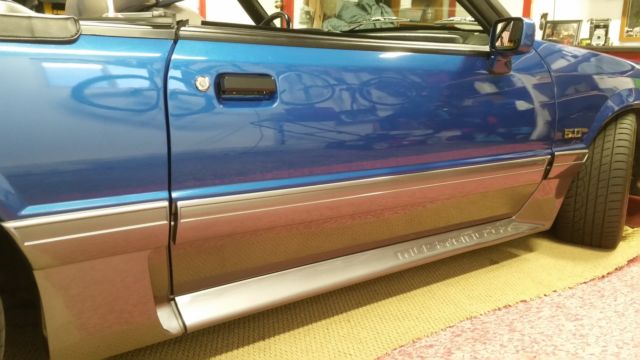 1991 Blue Ford Mustang Convertible