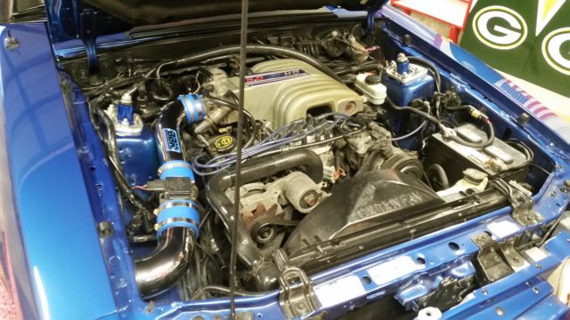 1991 Blue Ford Mustang Convertible
