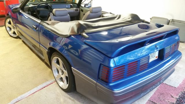 1991 Blue Ford Mustang Convertible