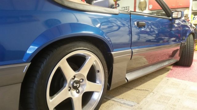 1991 Blue Ford Mustang Convertible