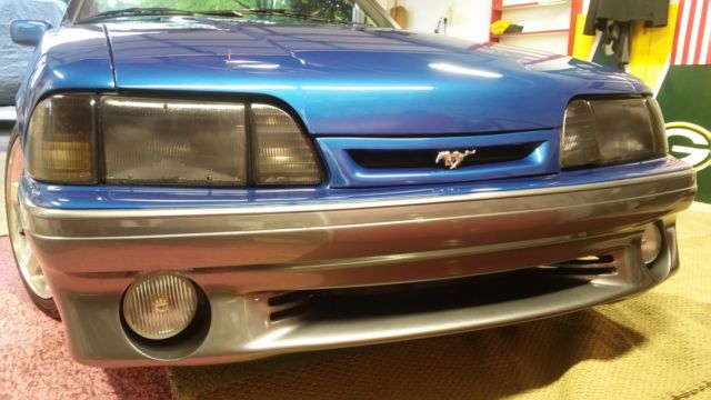 1991 Blue Ford Mustang Convertible