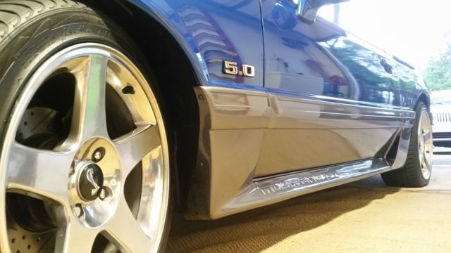 1991 Blue Ford Mustang Convertible