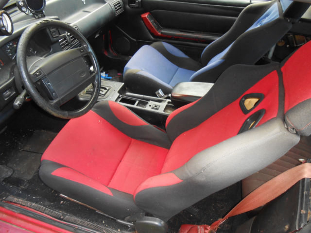 1991 Red Ford Mustang Convertible