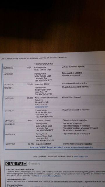 1991 Black Ford Mustang Convertible