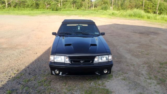 1991 Black Ford Mustang Convertible