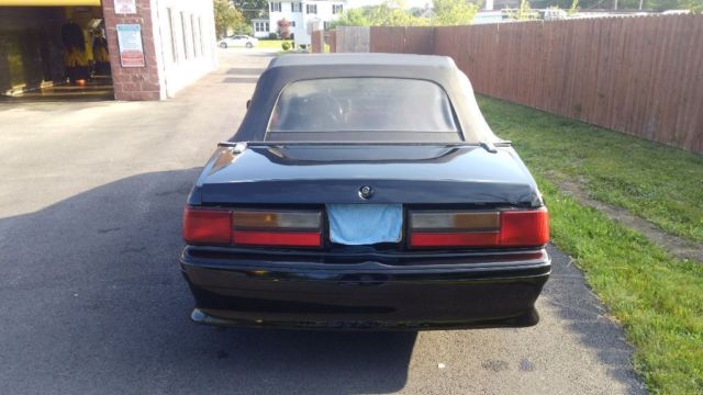 1991 Black Ford Mustang Convertible