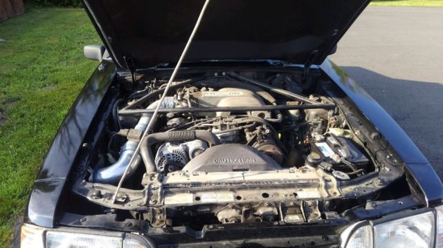 1991 Black Ford Mustang Convertible