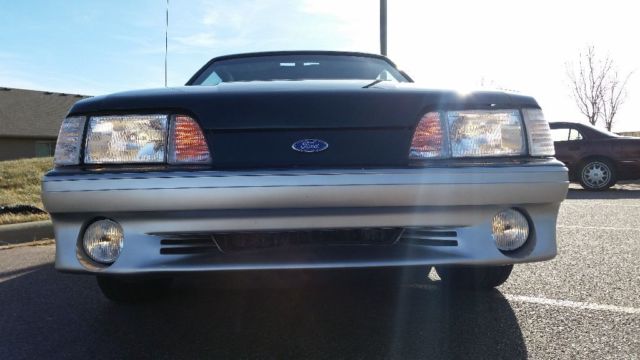 1991 Dark emerald green Ford Mustang