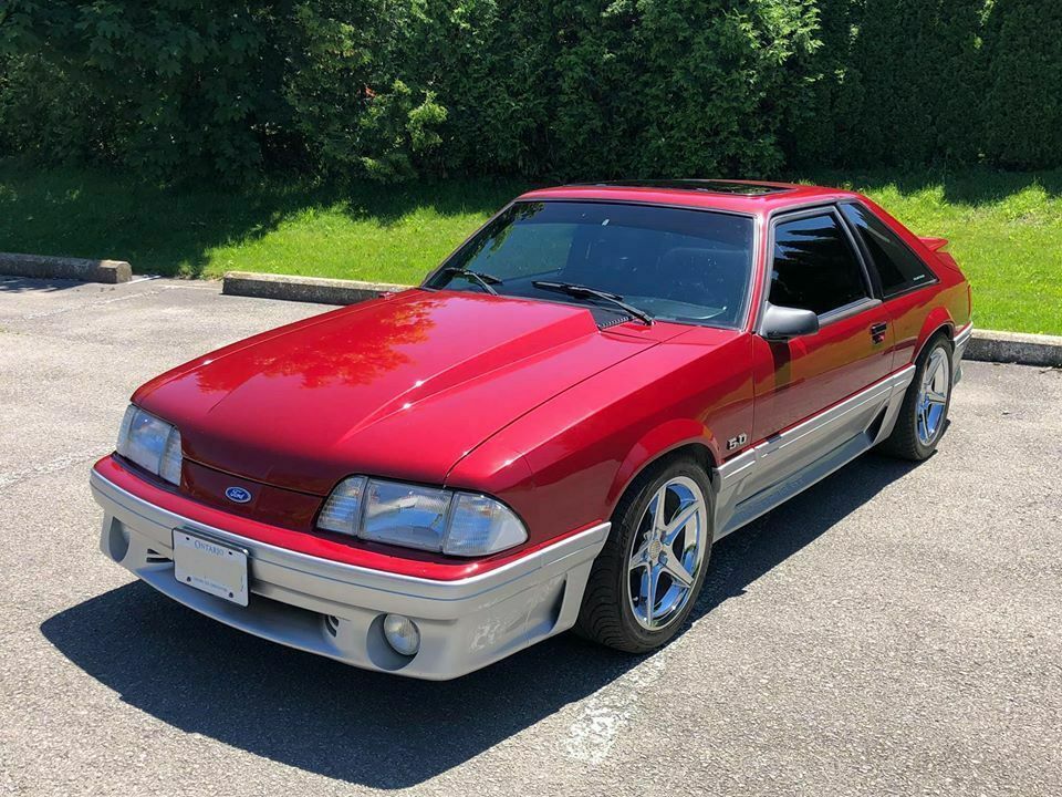 1991 Red Ford Mustang