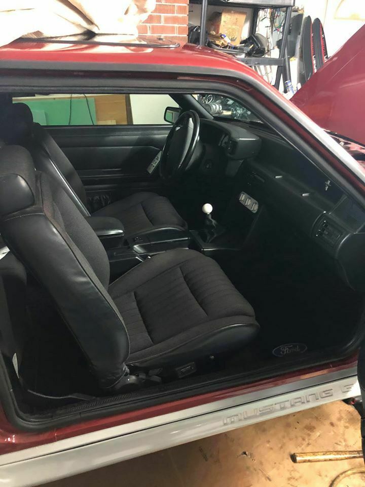1991 Red Ford Mustang