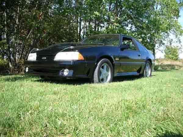 1991 Black Ford Mustang Fastback