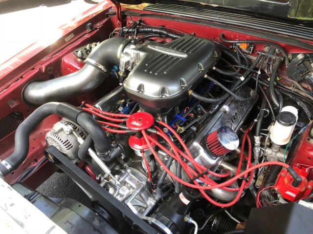 1991 Burgundy Ford Mustang Convertible