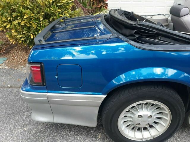 1991 Blue Ford Mustang Convertible