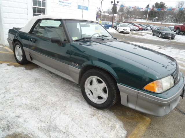 1991 Green Ford Mustang Convertible