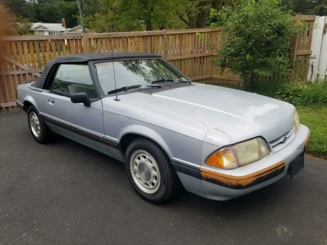 1991 Gray Ford Mustang Convertible