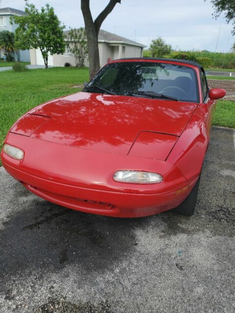 1991 Red Mazda MX-5 Miata Coupe