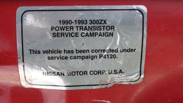 1991 Red Nissan 300ZX Coupe