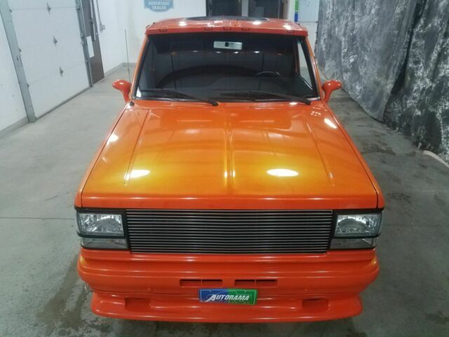 1991 Orange Ford Ranger Pickup Truck