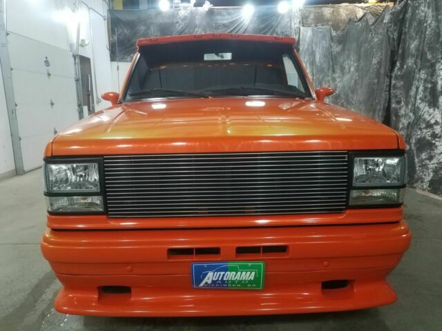 1991 Orange Ford Ranger Pickup Truck