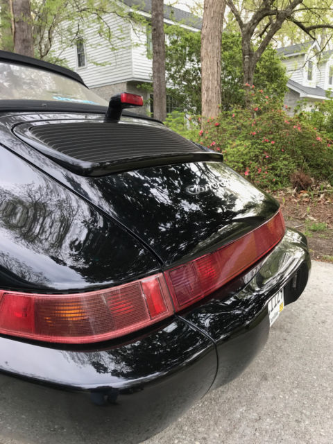 1991 Black Porsche 911 Convertible